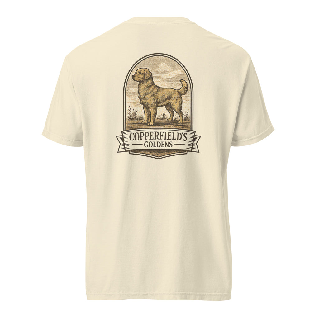 Copperfield's Goldens Unisex garment-dyed heavyweight t-shirt