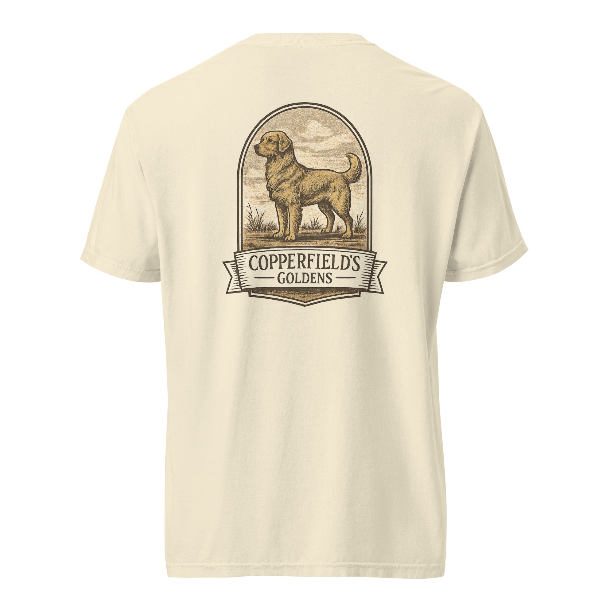 Copperfield's Goldens Unisex garment-dyed heavyweight t-shirt