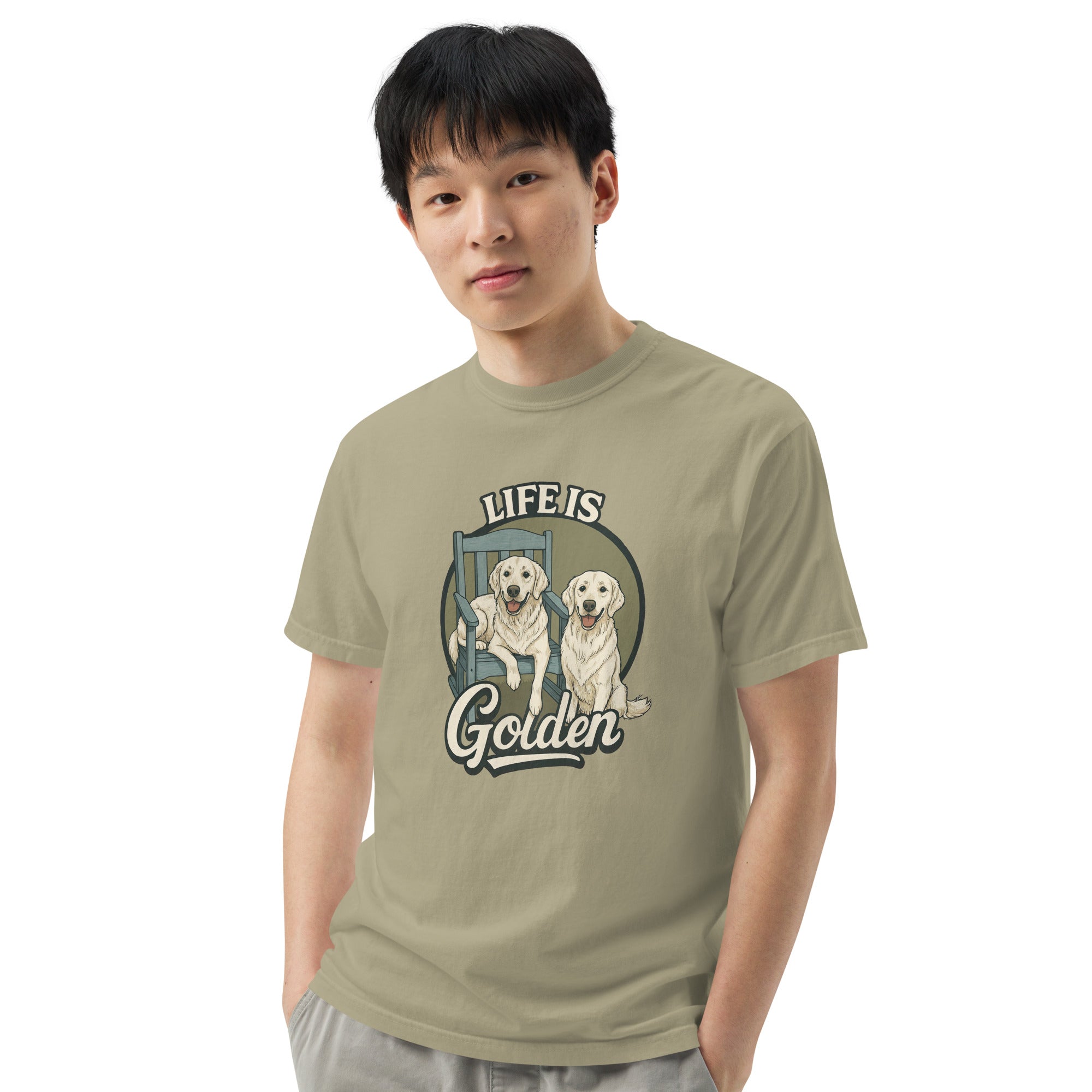 Porchside Pals Unisex garment-dyed heavyweight t-shirt
