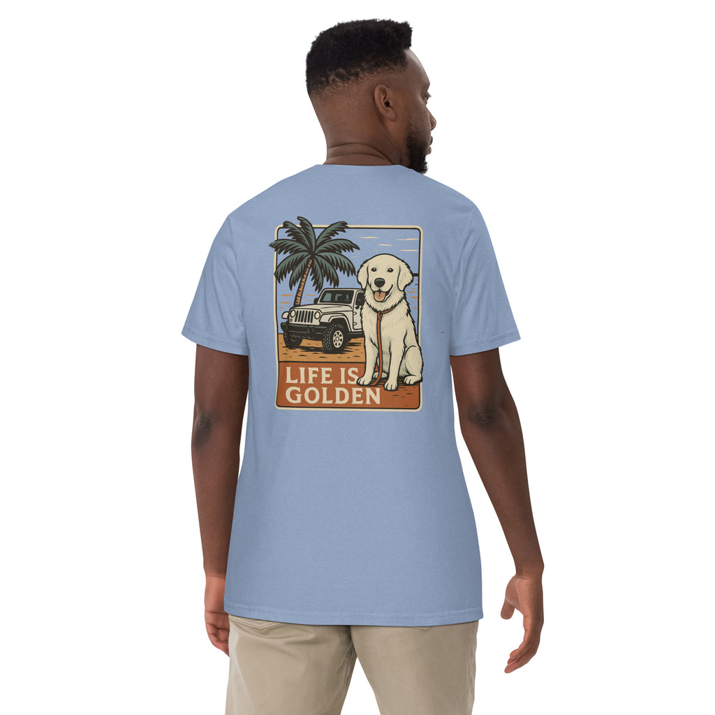 April Unisex garment-dyed heavyweight t-shirt