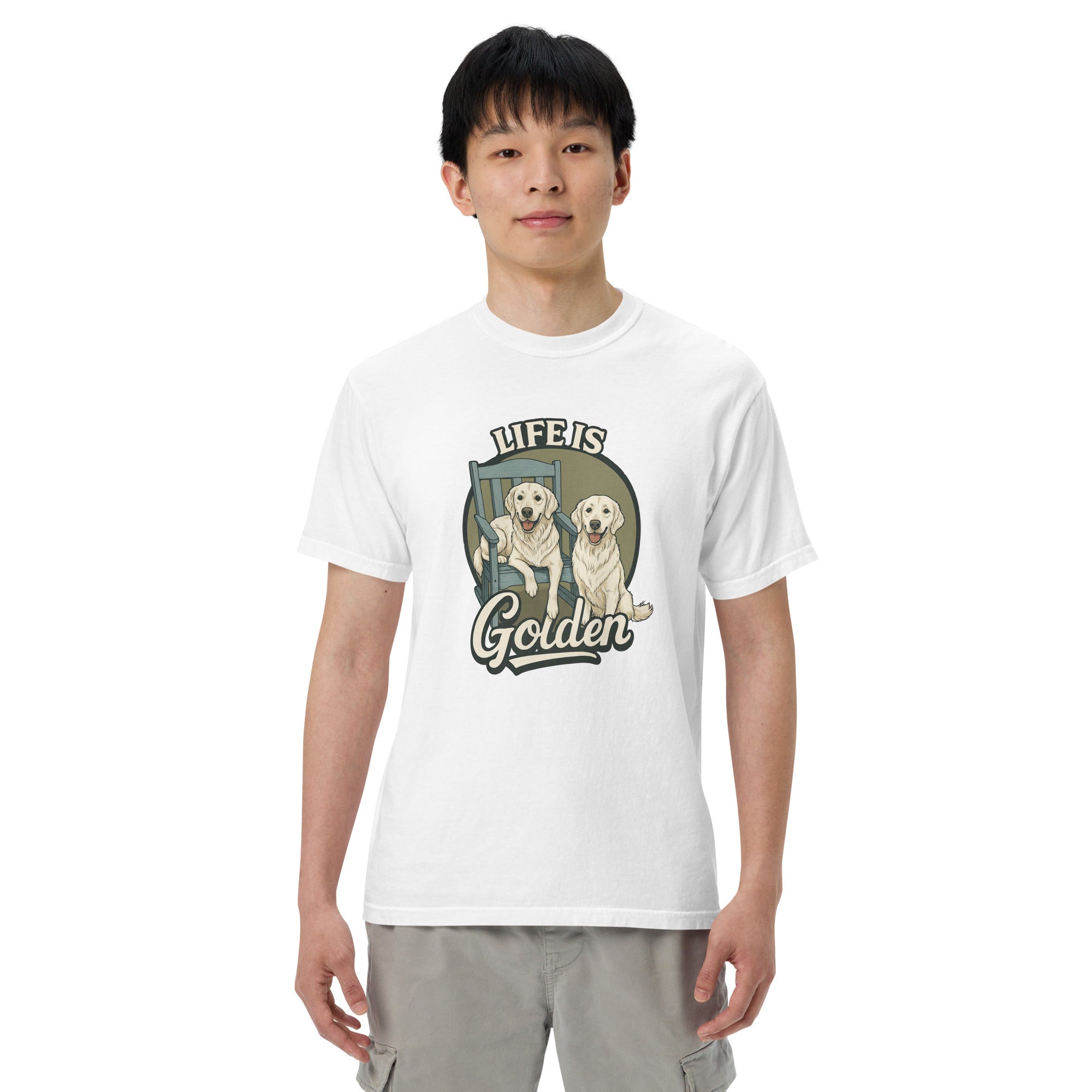 Porchside Pals Unisex garment-dyed heavyweight t-shirt