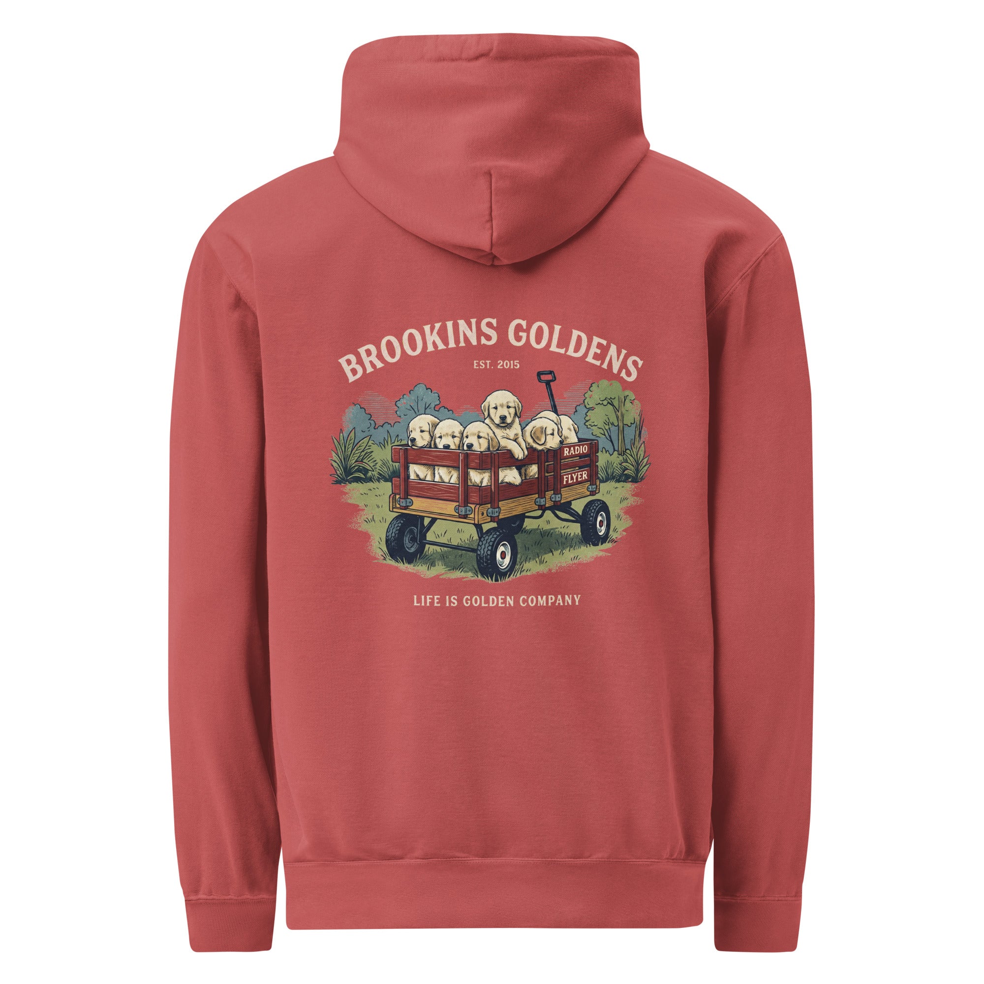Brookins Wagon Unisex garment-dyed hoodie