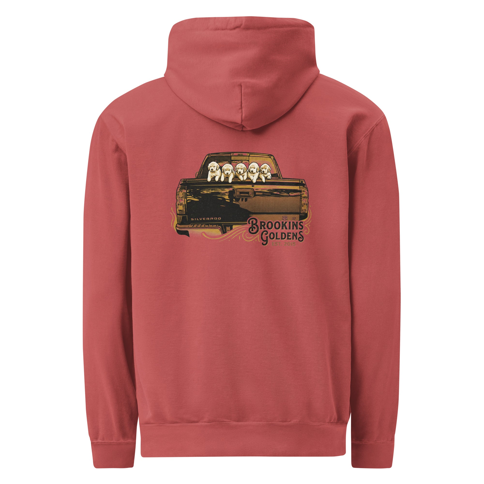 Brookins Goldens Pickup Unisex garment-dyed hoodie