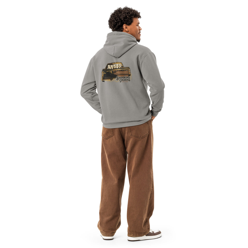 Brookins Goldens Pickup Unisex garment-dyed hoodie