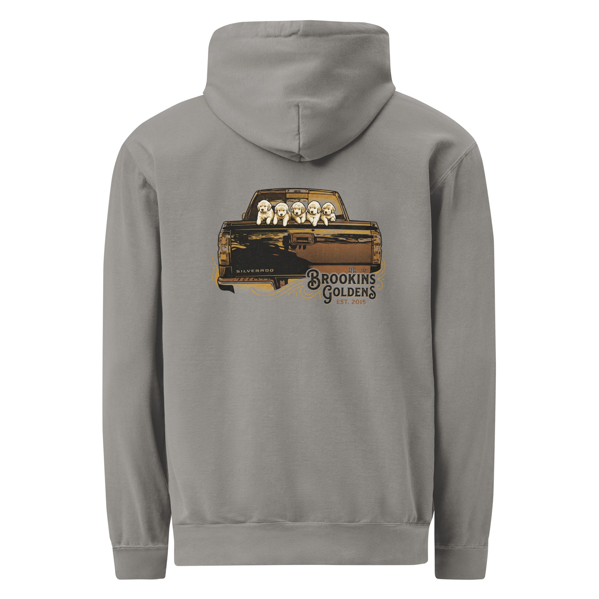 Brookins Goldens Pickup Unisex garment-dyed hoodie