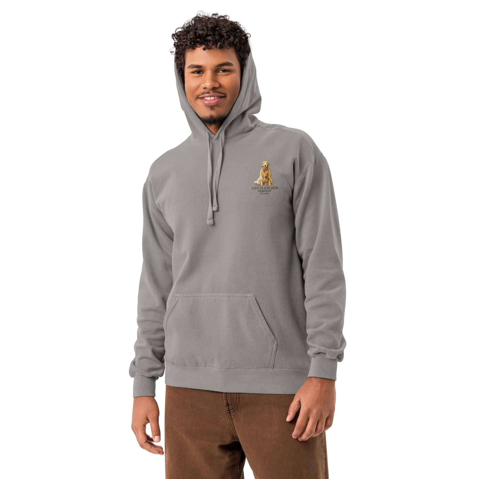 Brookins Goldens Pickup Unisex garment-dyed hoodie