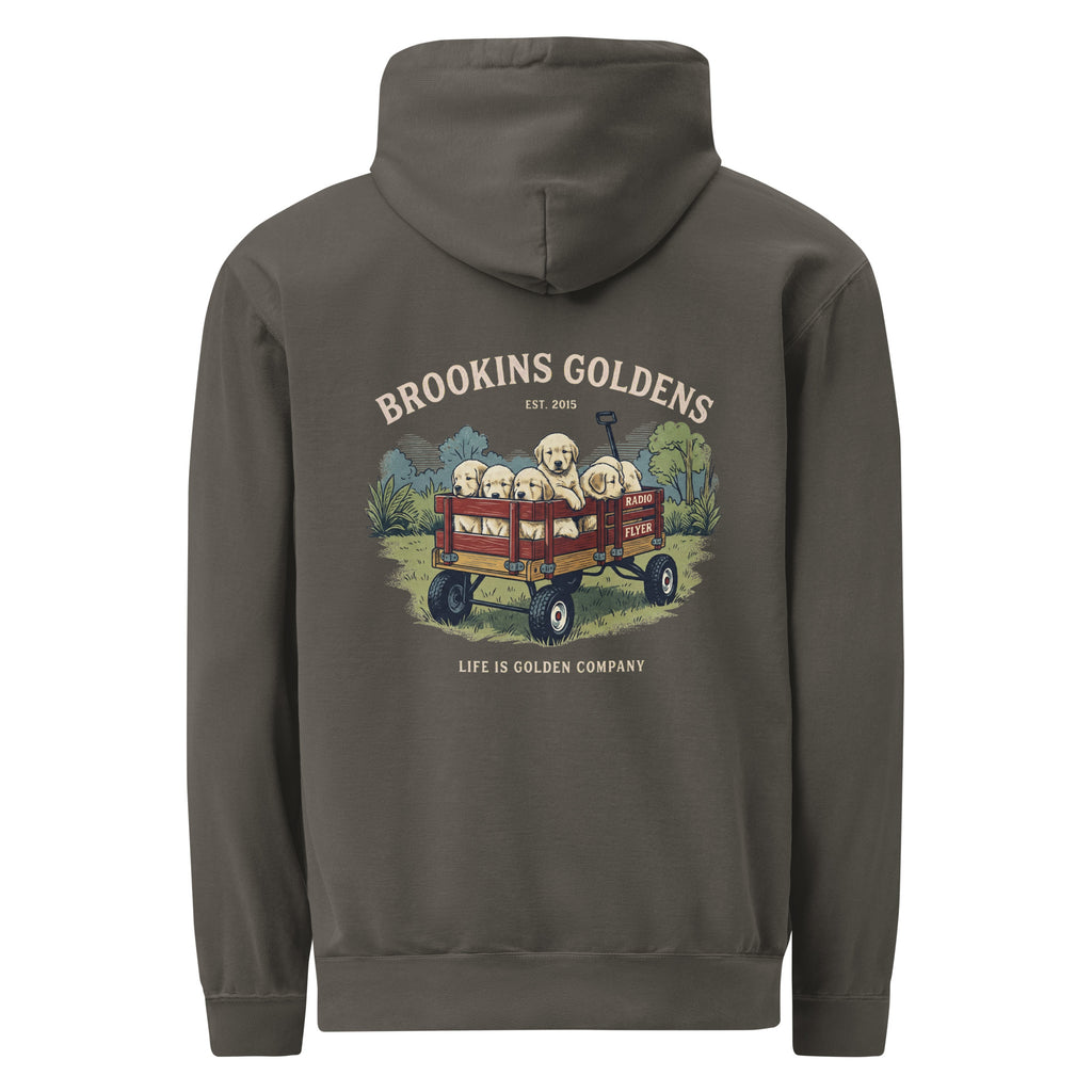 Brookins Wagon Unisex garment-dyed hoodie