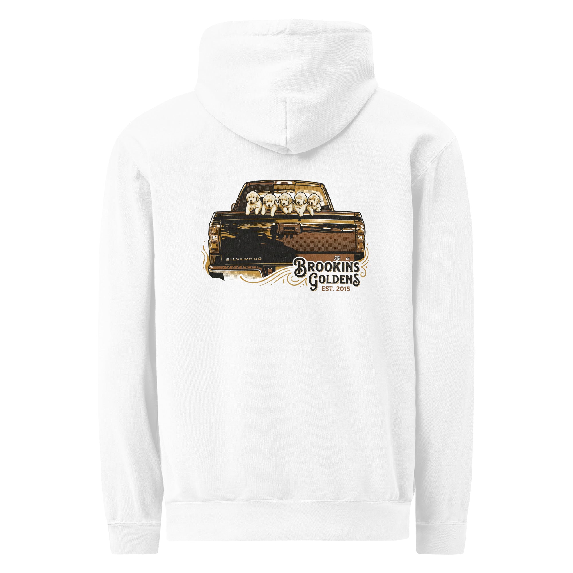 Brookins Goldens Pickup Unisex garment-dyed hoodie