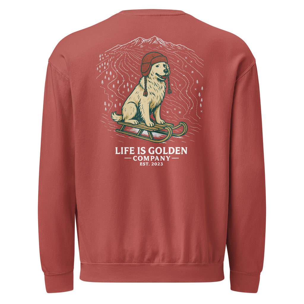 Sled Dog Unisex Midweight Fleece Crewneck Sweatshirt