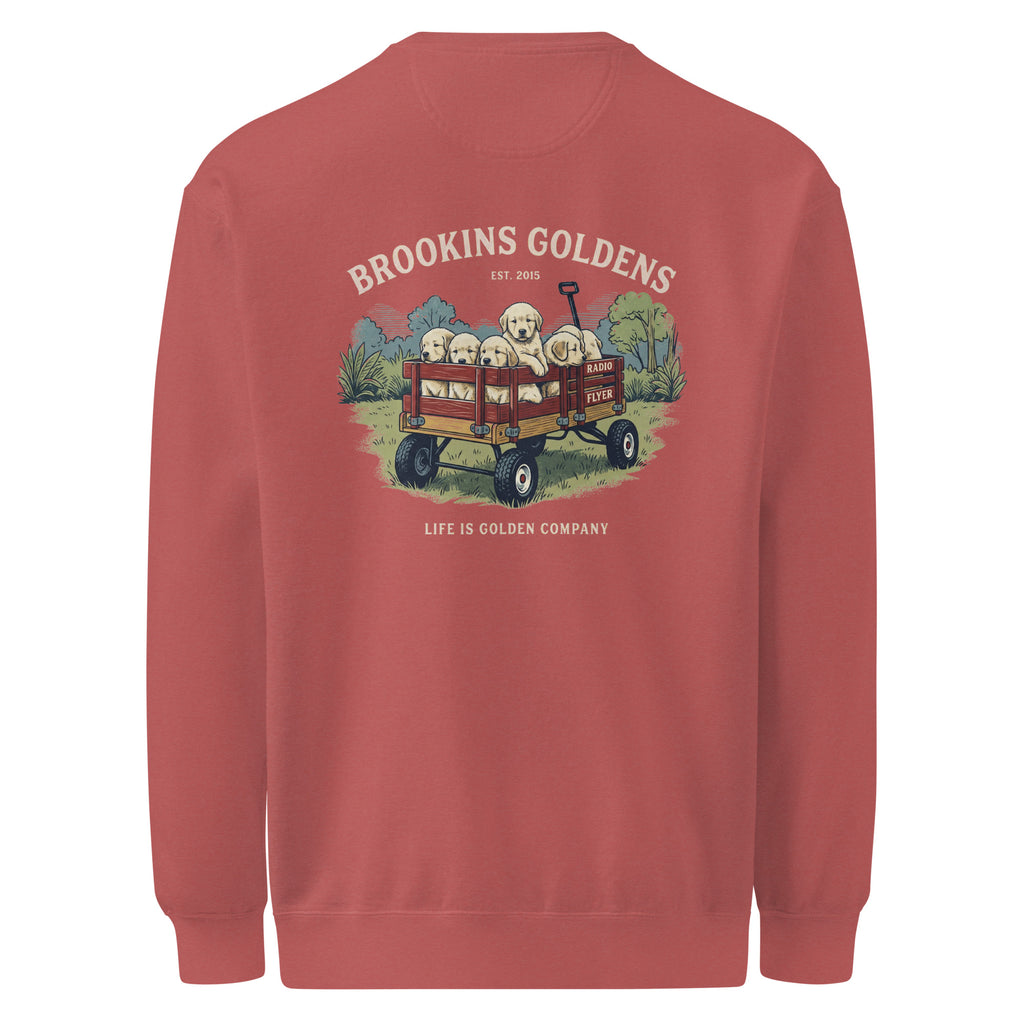 Brookins Wagon Unisex garment-dyed Crew Neck