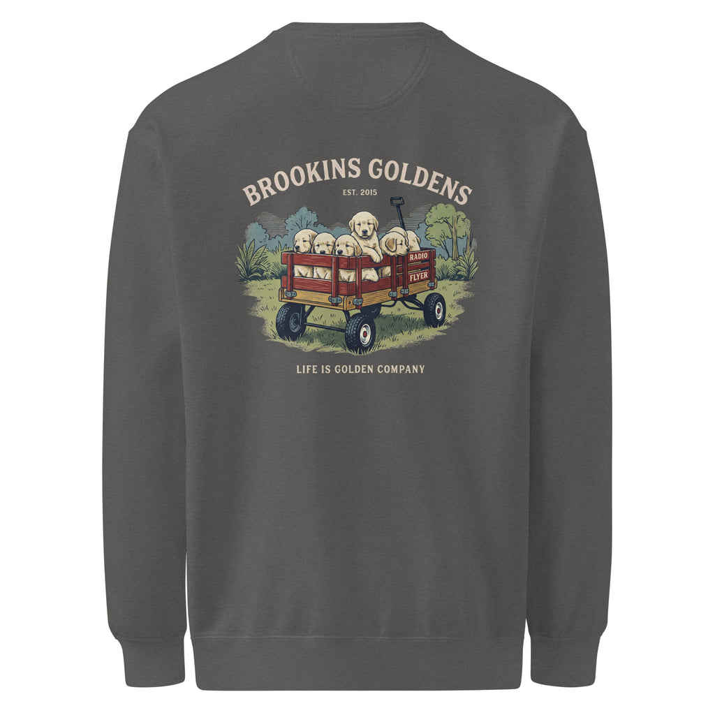 Brookins Wagon Unisex garment-dyed Crew Neck