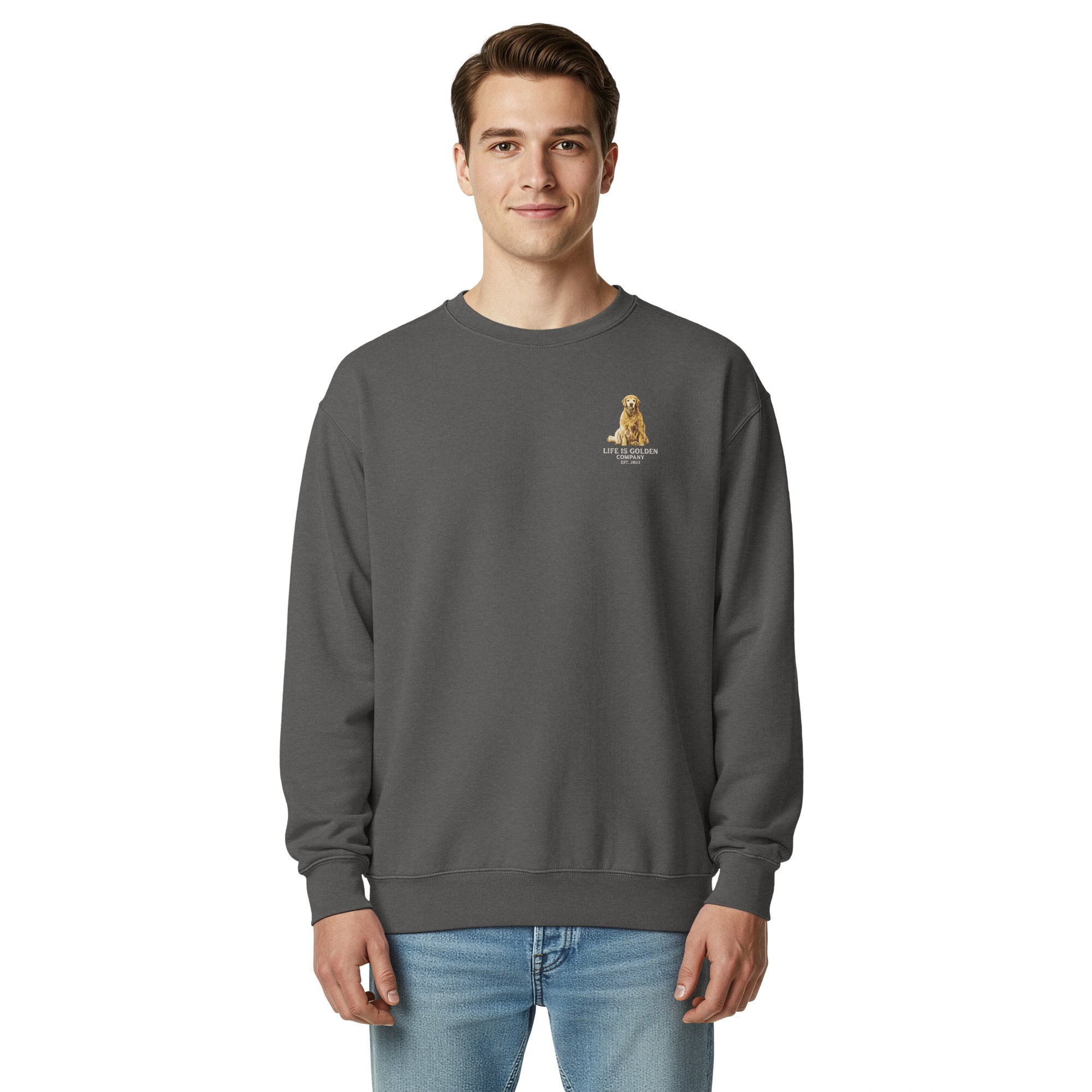 Brookins Golden Pickup Unisex garment-dyed Crew Neck