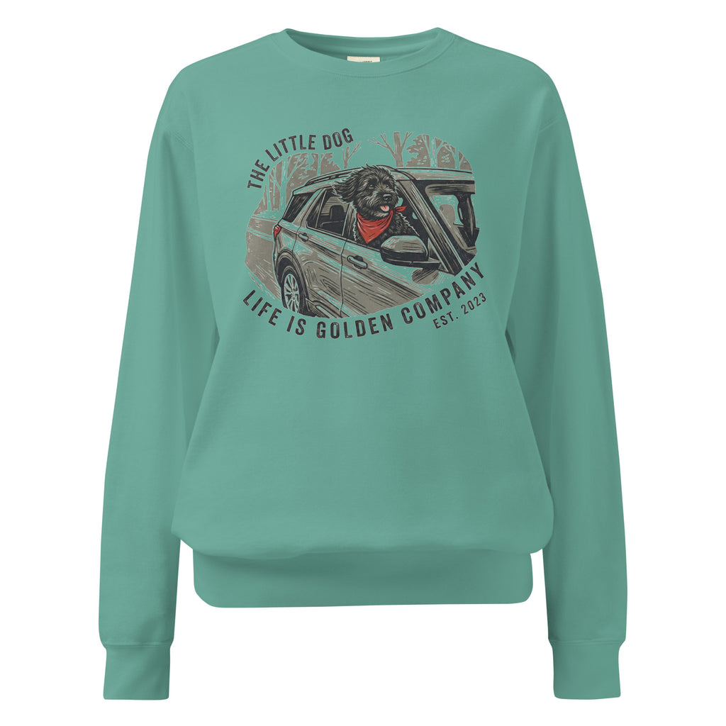 The Little Dog Unisex garment-dyed Crew Neck