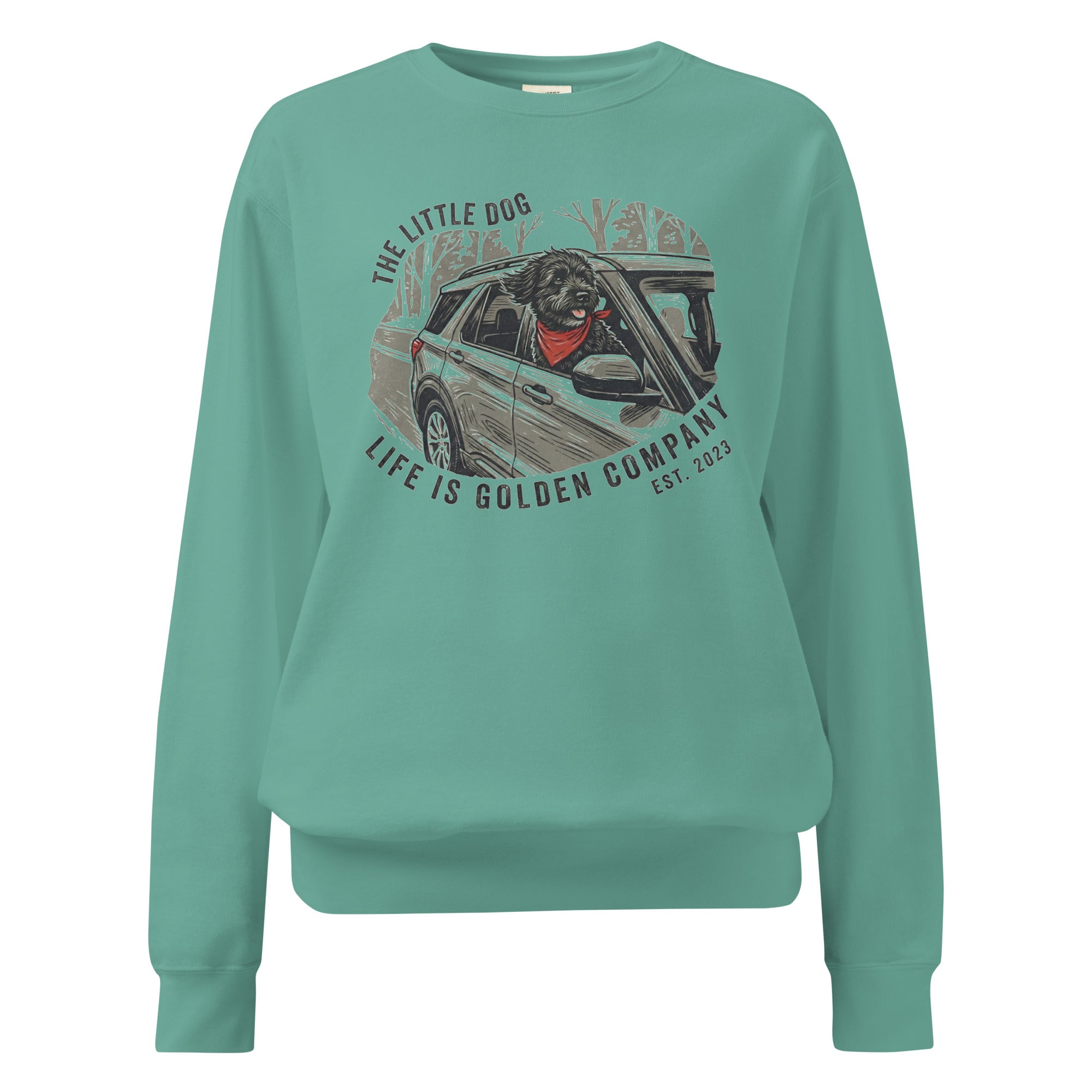 The Little Dog Unisex garment-dyed Crew Neck