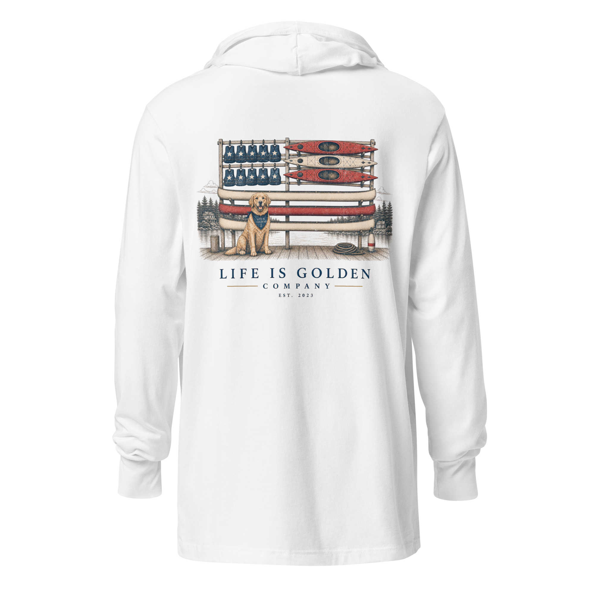 The Boathouse Flag Hooded Long-Sleeve