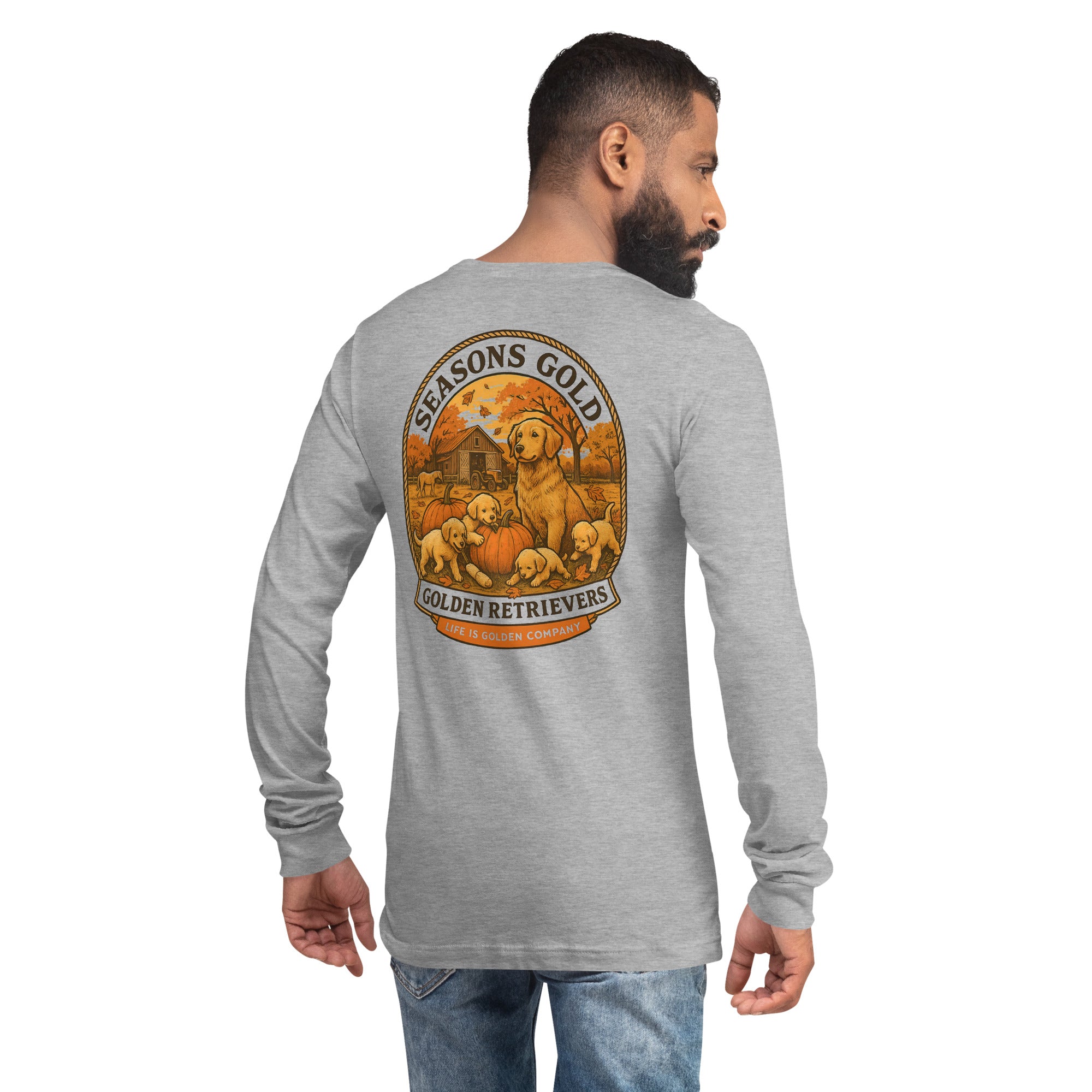 Seasons Gold Autumn Unisex Long Sleeve Tee