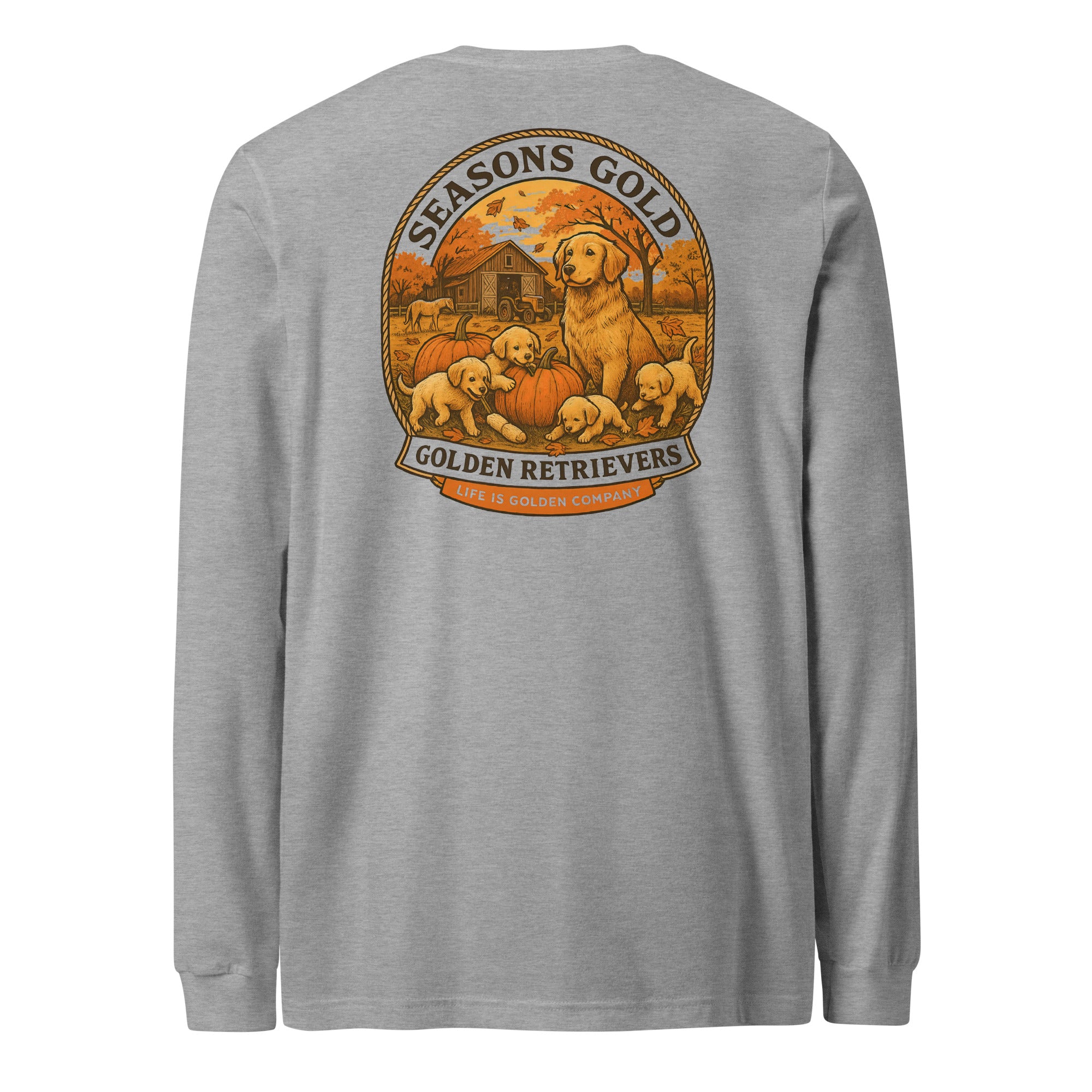 Seasons Gold Autumn Unisex Long Sleeve Tee