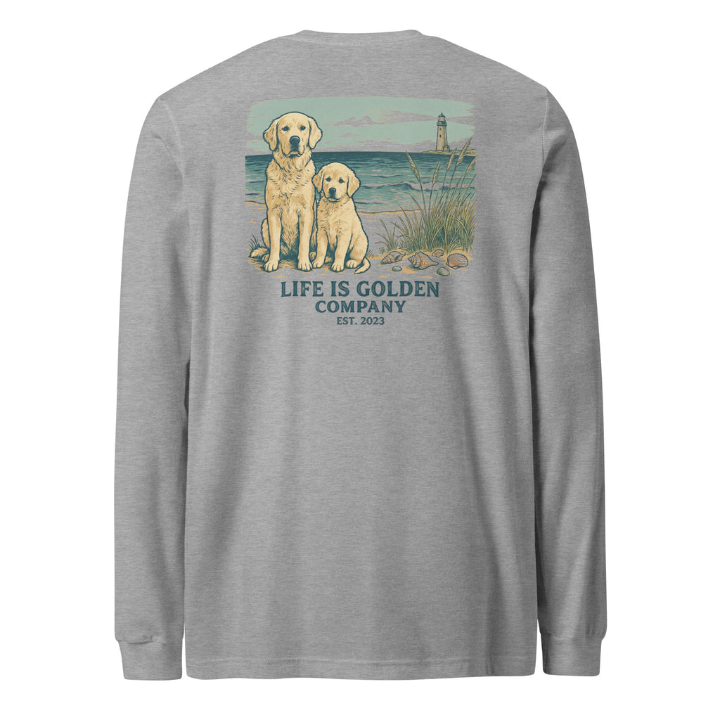 Beach Day Pups Unisex Long Sleeve Tee