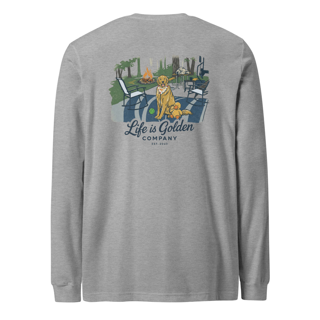 Playful Campsite Unisex Long Sleeve Tee