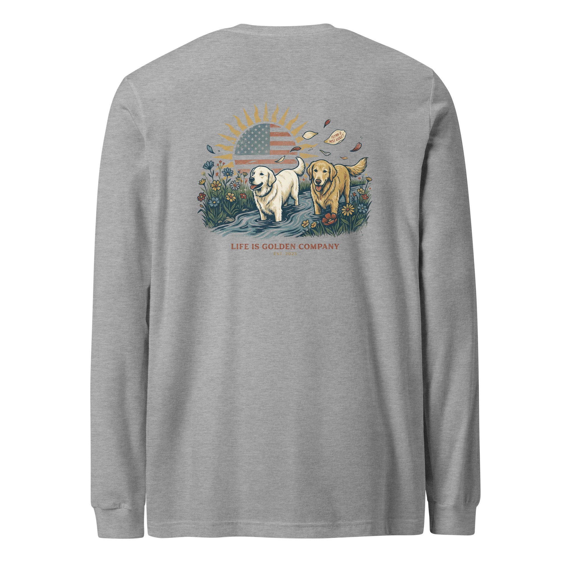 Flynn &amp; Miss Violet Unisex Long Sleeve Tee