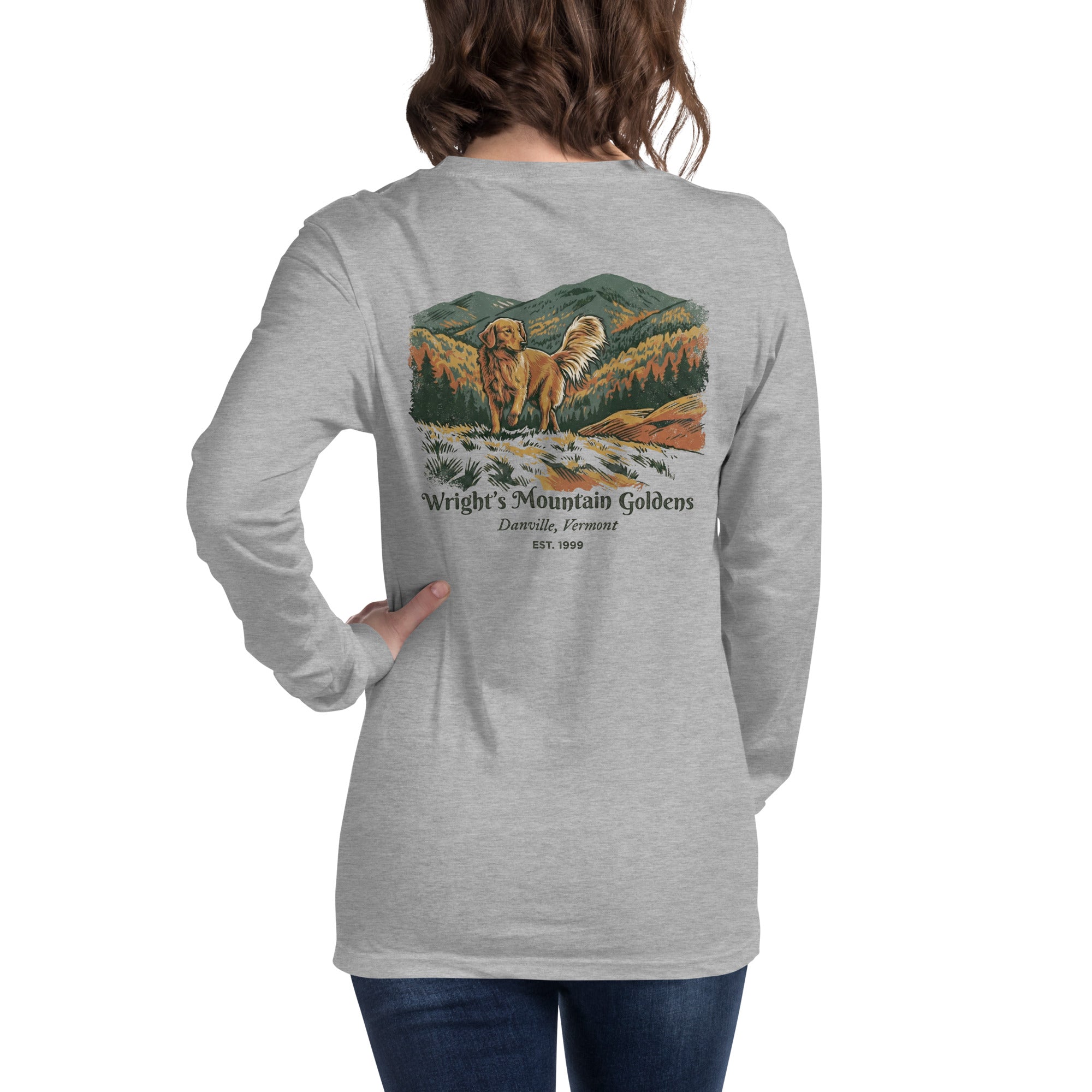 Wright's Mountain Goldens Unisex Long Sleeve Tee