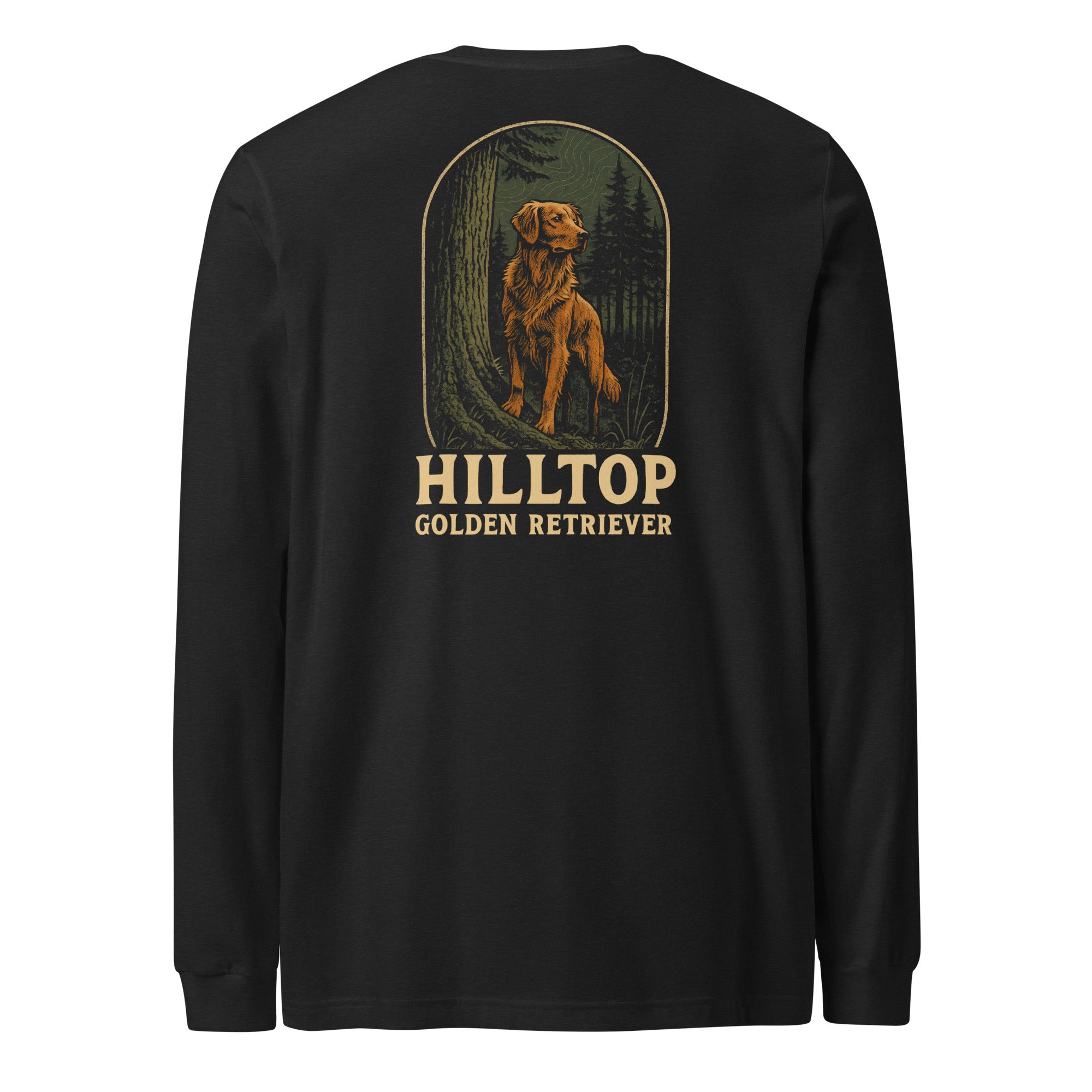 Hilltop Golden Retriever Unisex Long Sleeve Tee