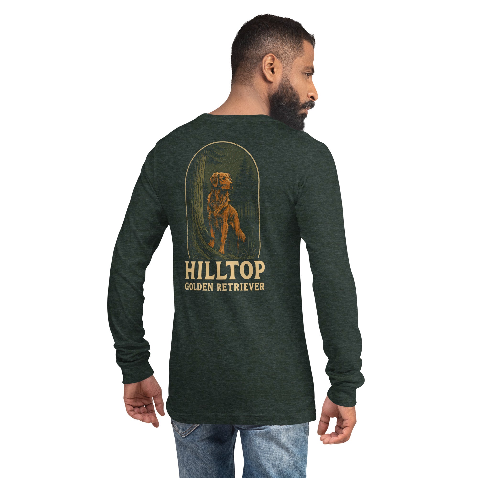 Hilltop Golden Retriever Unisex Long Sleeve Tee