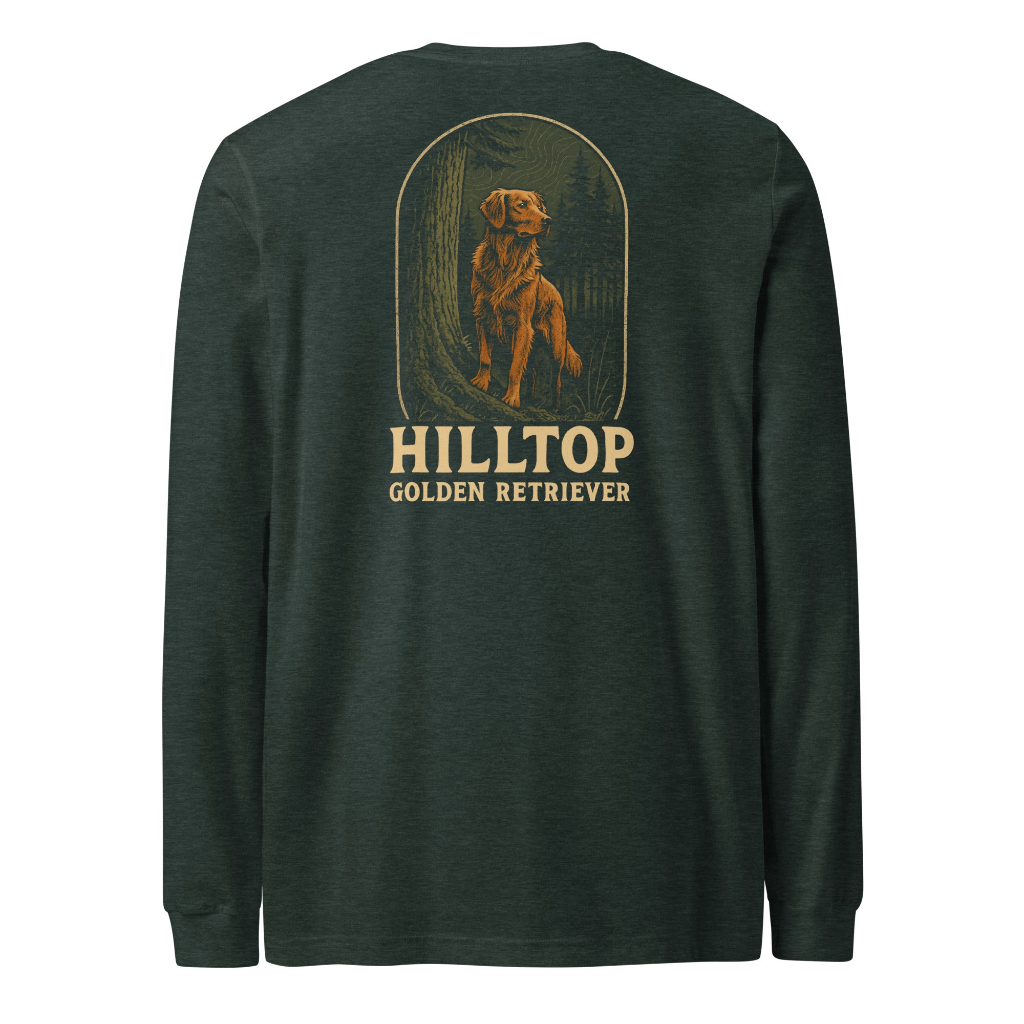 Hilltop Golden Retriever Unisex Long Sleeve Tee