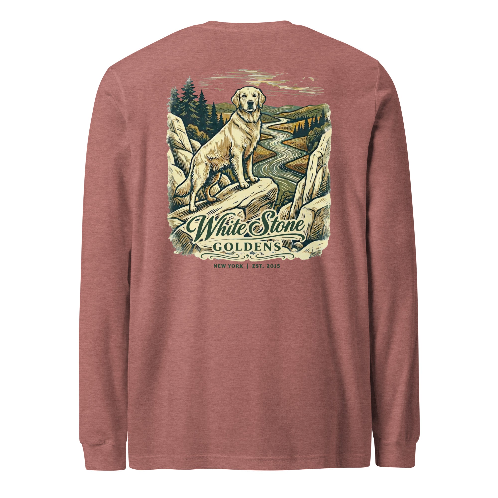 White Stone Goldens Unisex Long Sleeve Tee