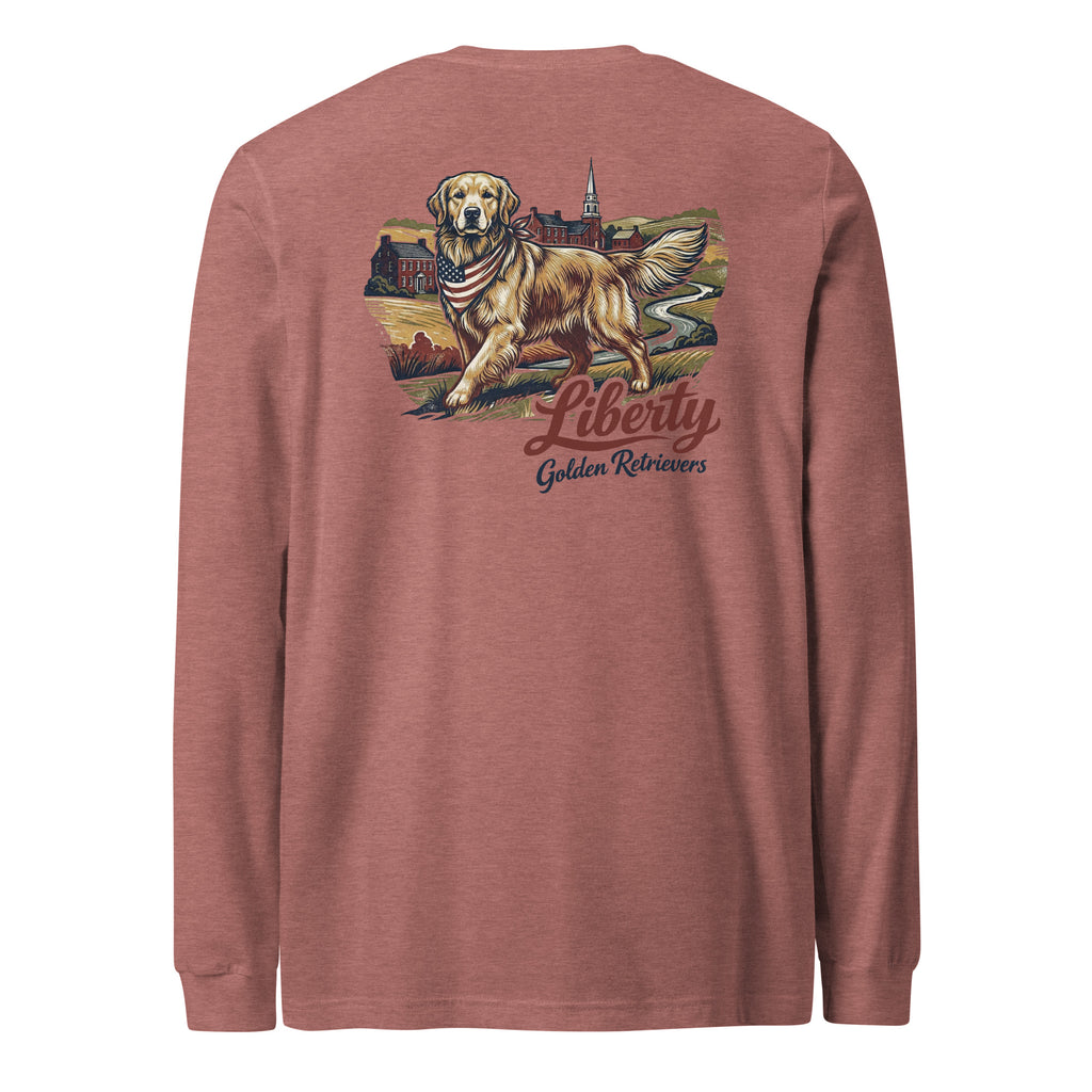 Liberty Golden Retrievers Unisex Long Sleeve Tee