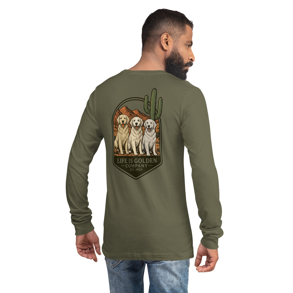 Desert Trails, Golden Tails Long Sleeve Tee