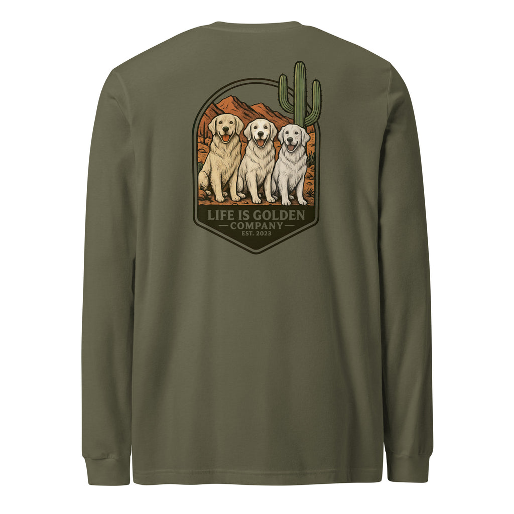 Desert Trails, Golden Tails Long Sleeve Tee