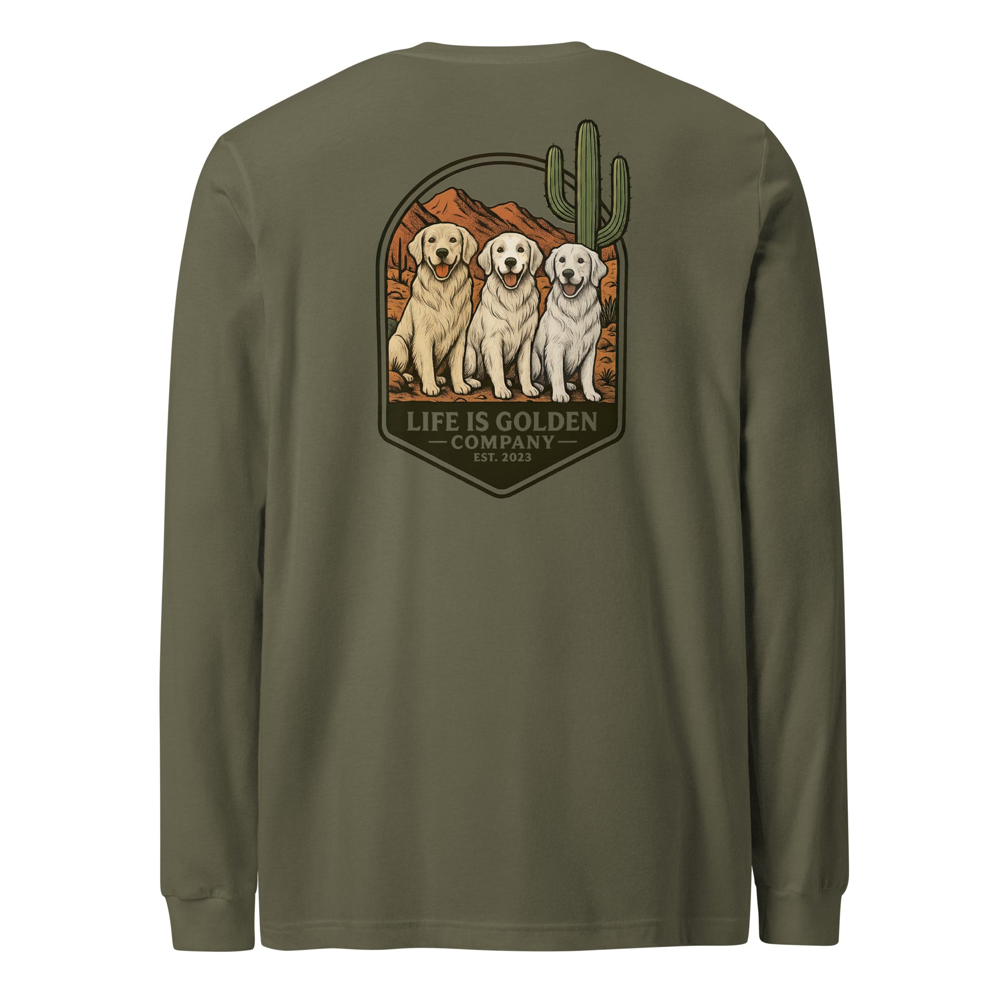 Desert Trails, Golden Tails Long Sleeve Tee