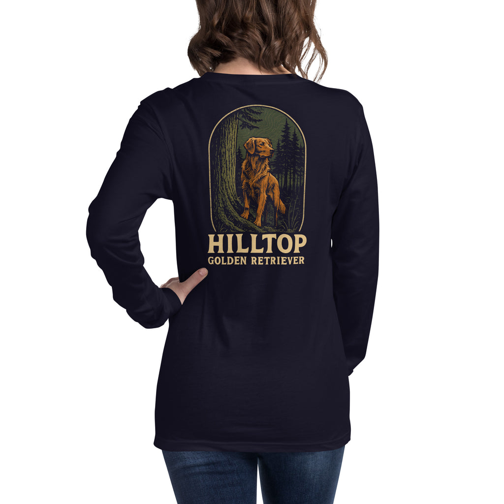 Hilltop Golden Retriever Unisex Long Sleeve Tee