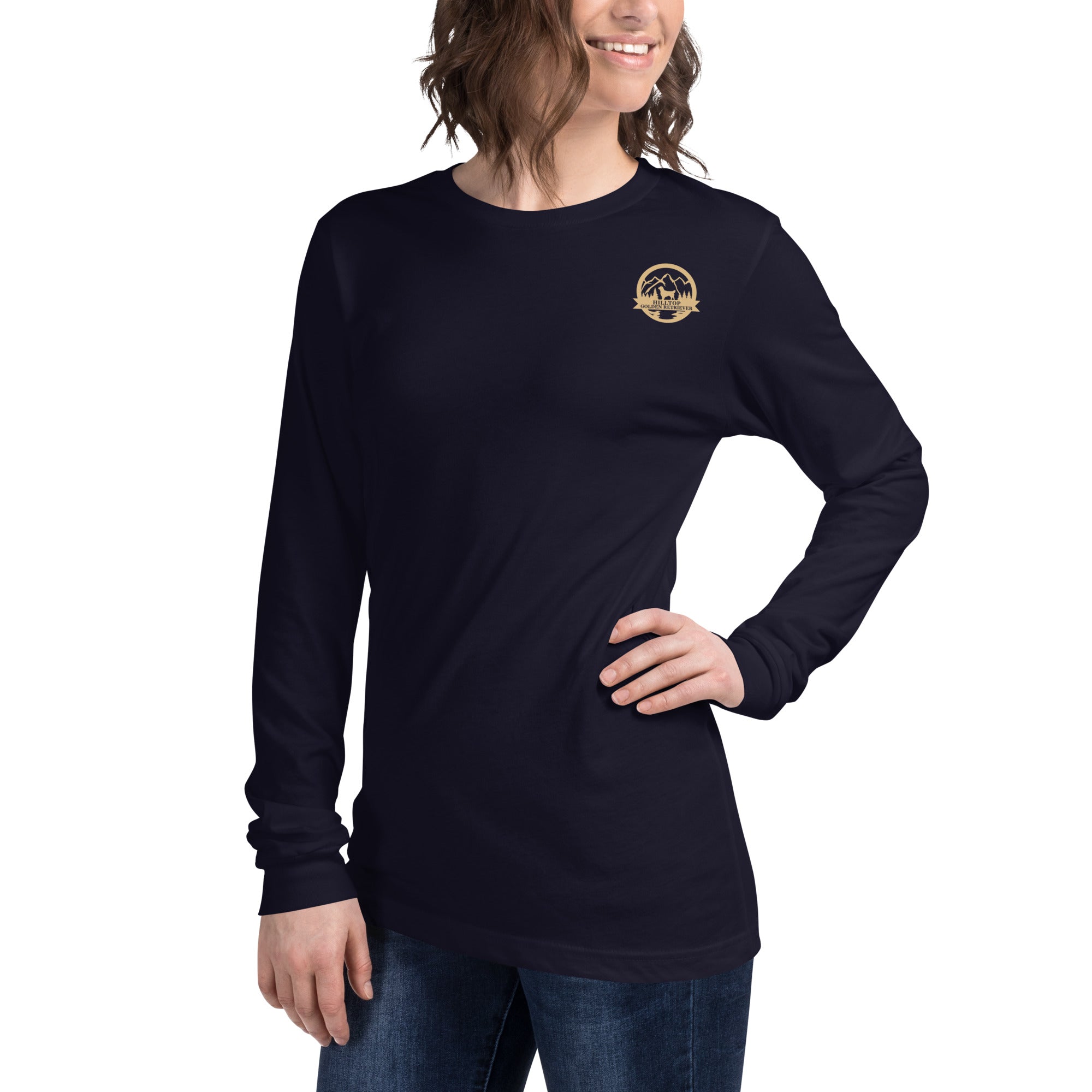 Hilltop Golden Retriever Unisex Long Sleeve Tee