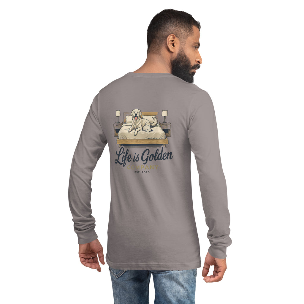 Stay Cozy, Stay Golden Unisex Long Sleeve Tee