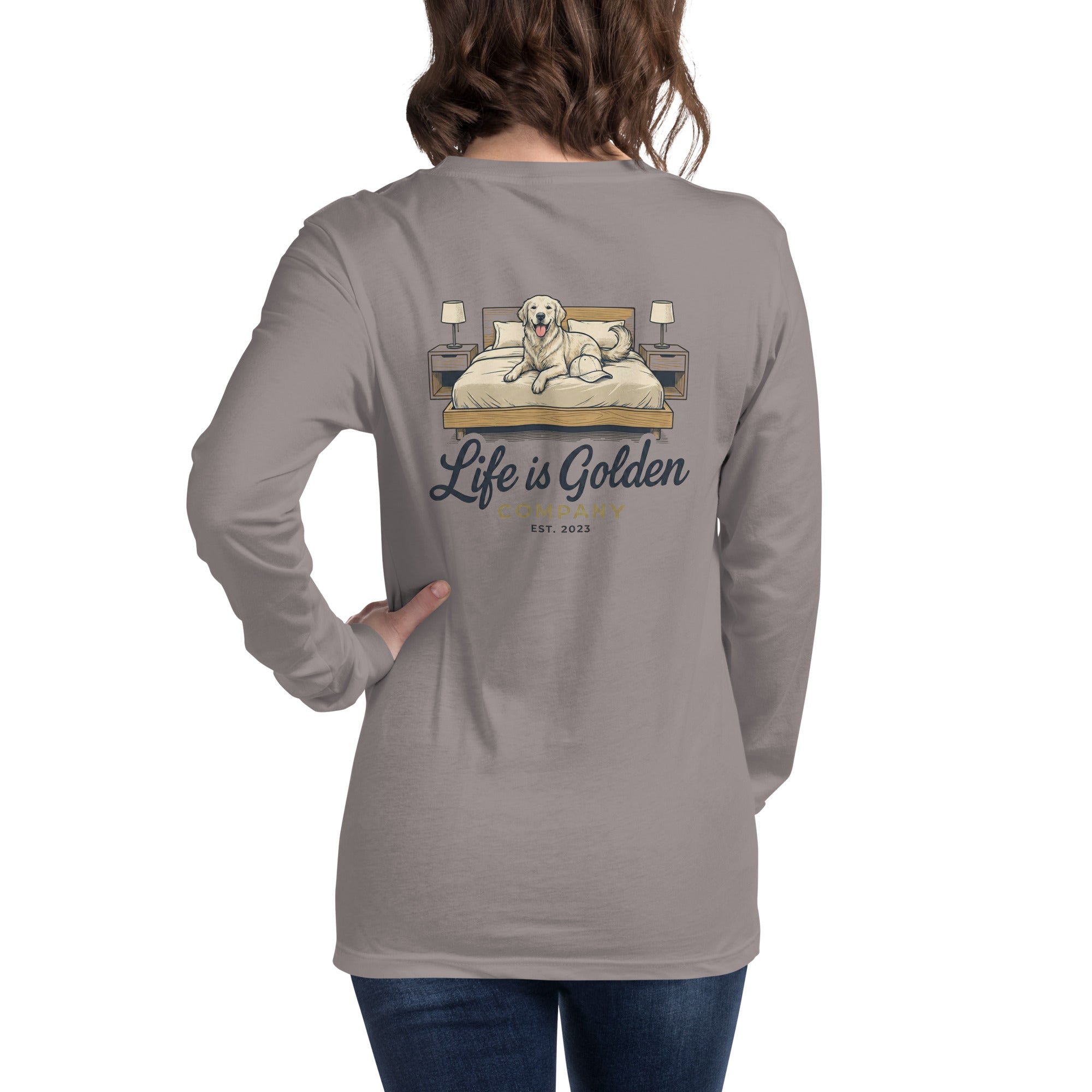 Stay Cozy, Stay Golden Unisex Long Sleeve Tee