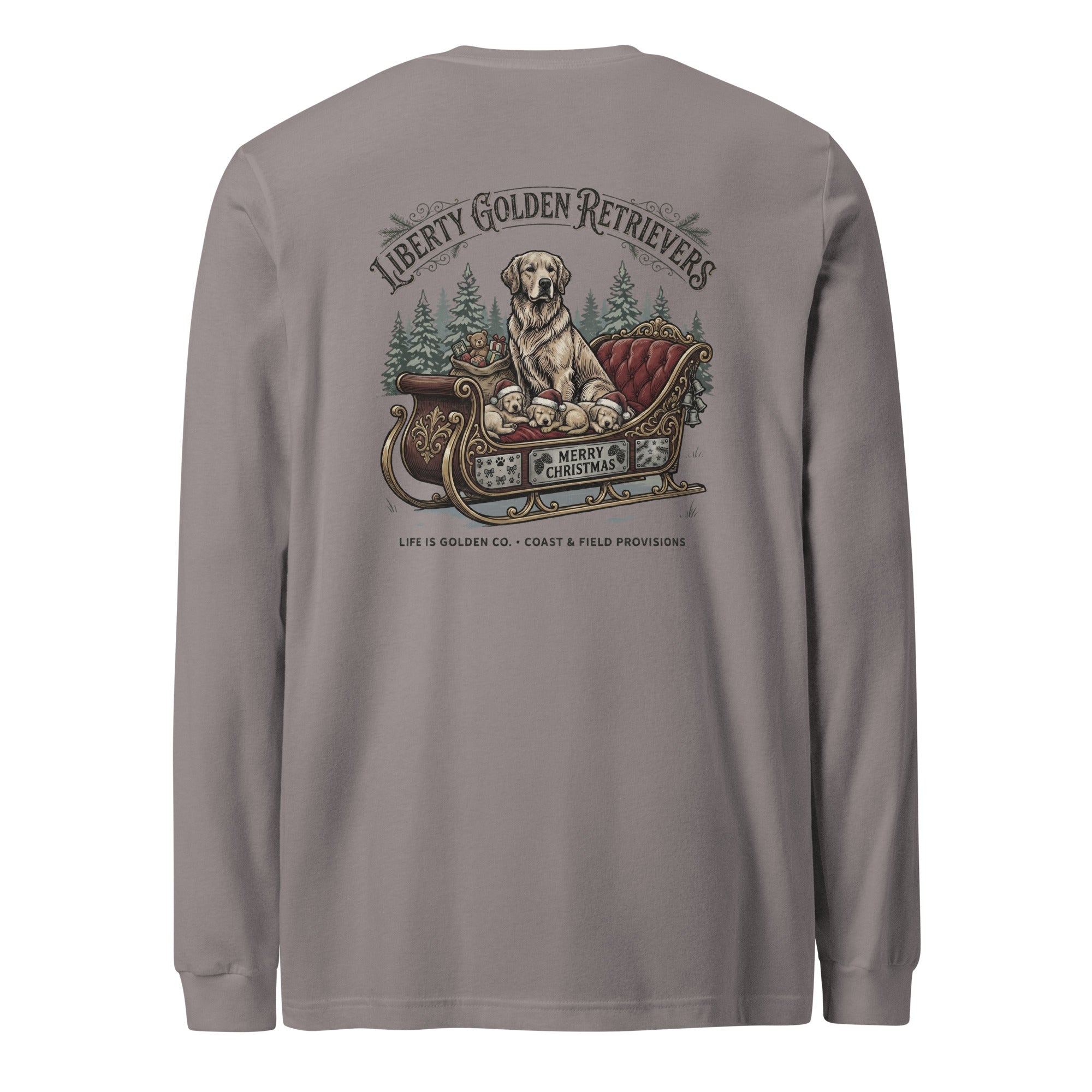 Liberty Goldens Christmas Unisex Long Sleeve Tee