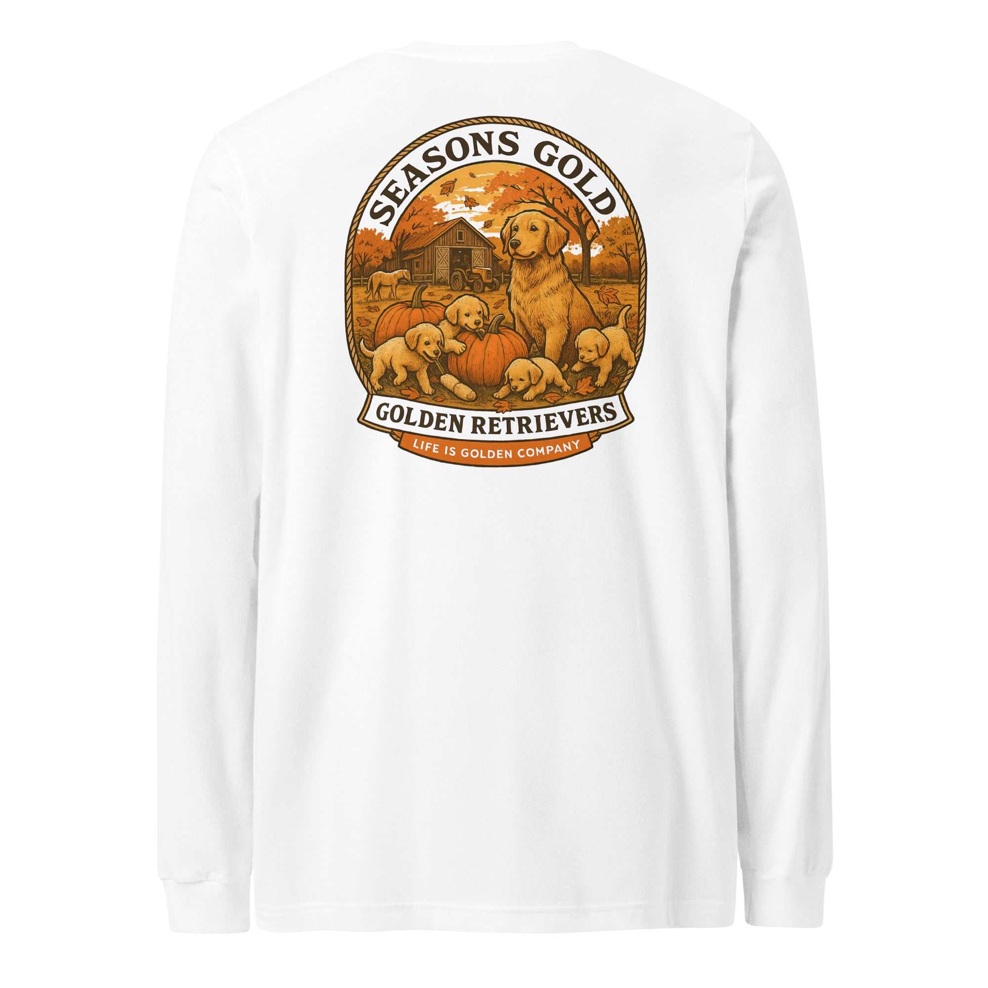 Seasons Gold Autumn Unisex Long Sleeve Tee