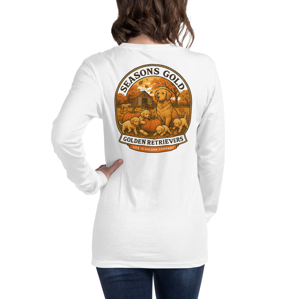 Seasons Gold Autumn Unisex Long Sleeve Tee