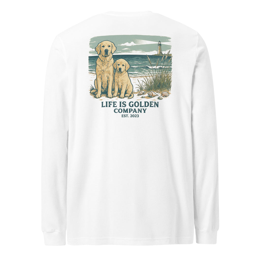 Beach Day Pups Unisex Long Sleeve Tee
