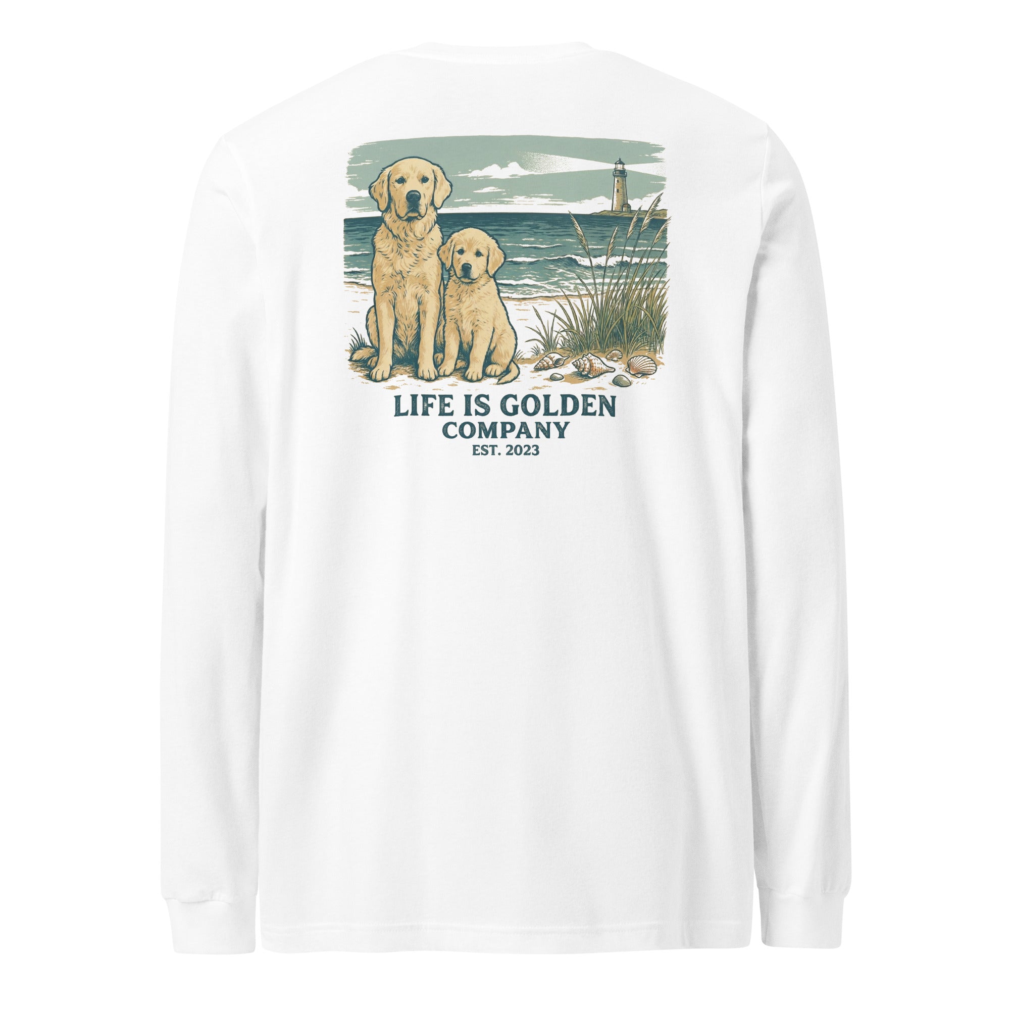Beach Day Pups Unisex Long Sleeve Tee