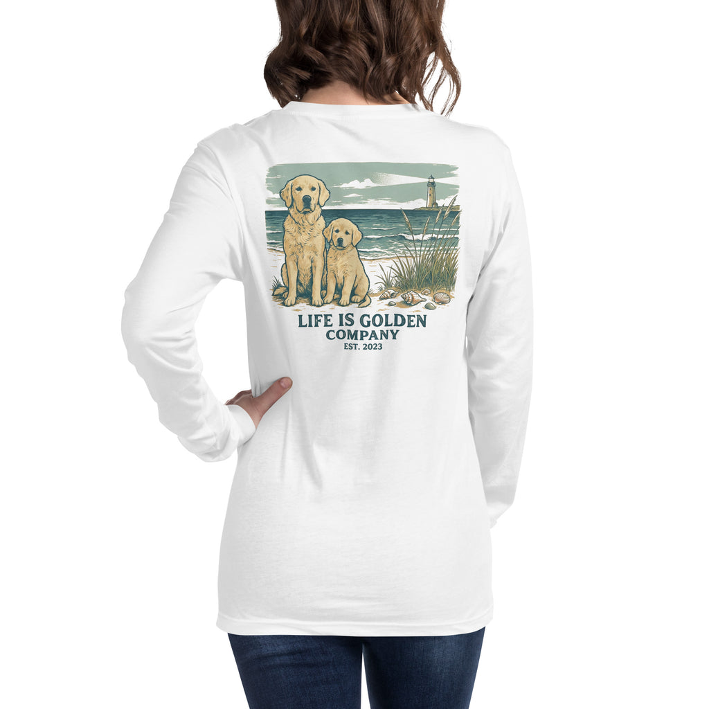 Beach Day Pups Unisex Long Sleeve Tee