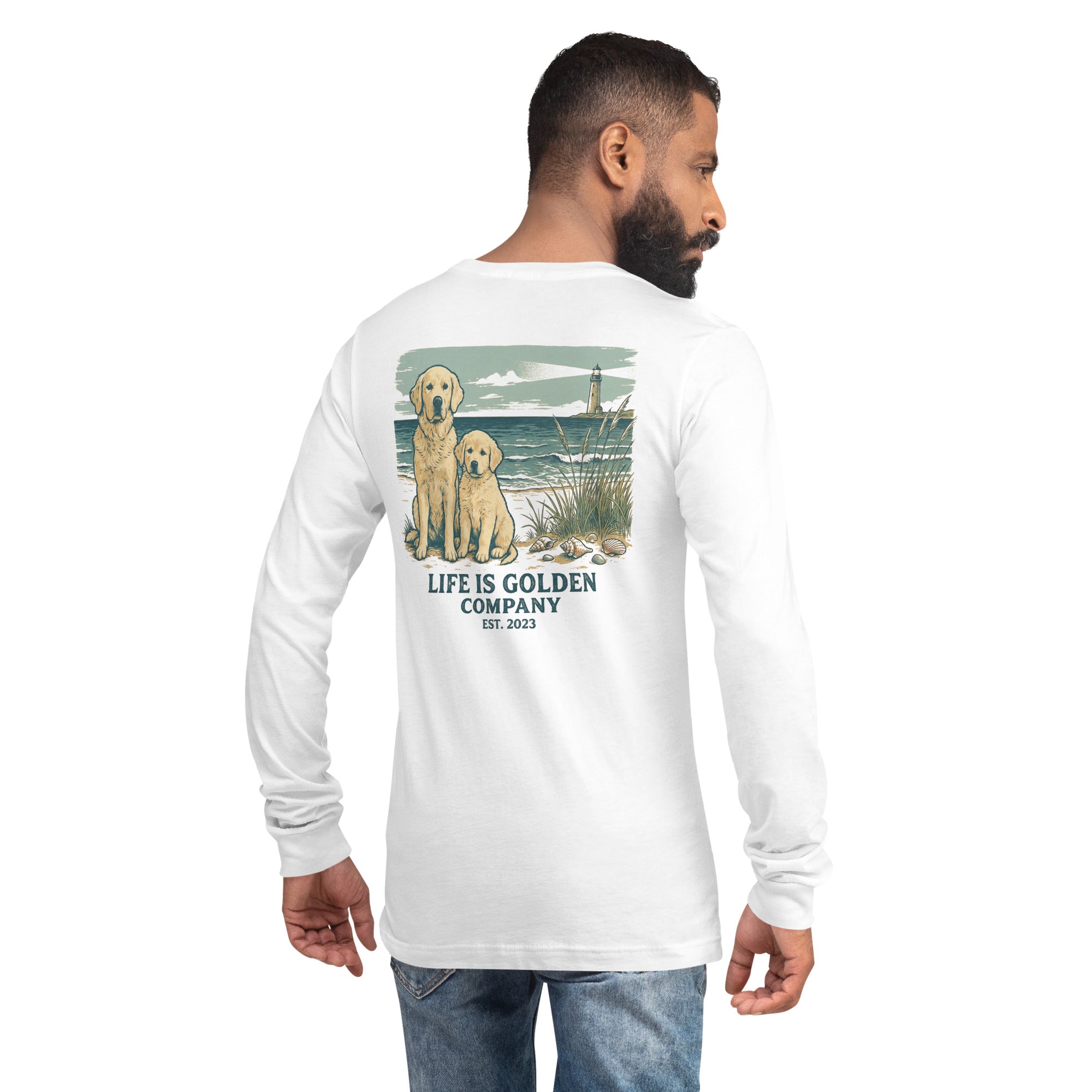 Beach Day Pups Unisex Long Sleeve Tee