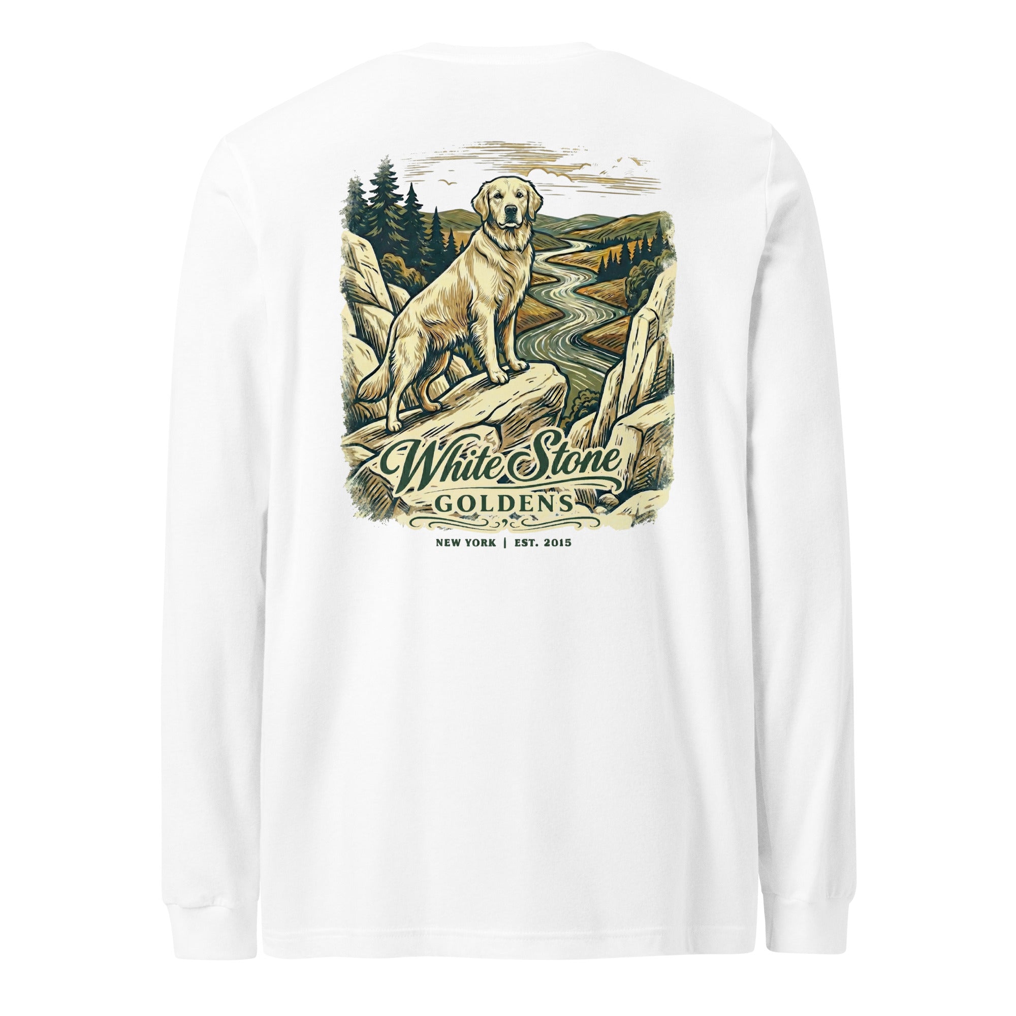 White Stone Goldens Unisex Long Sleeve Tee
