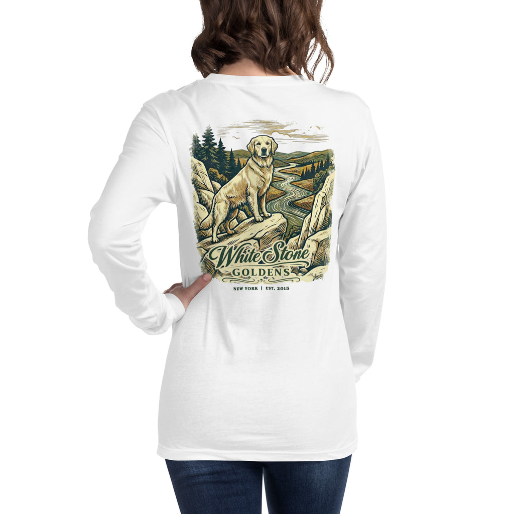 White Stone Goldens Unisex Long Sleeve Tee