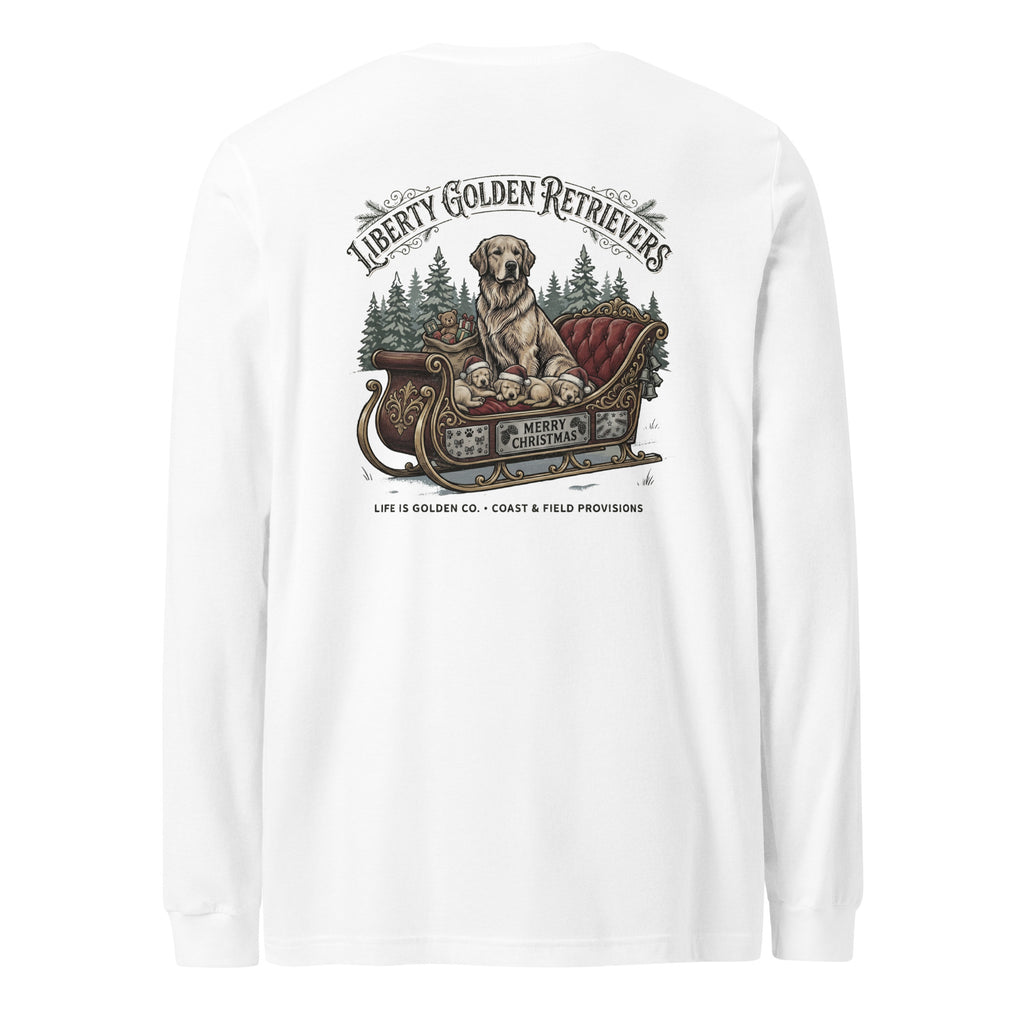 Liberty Goldens Christmas Unisex Long Sleeve Tee
