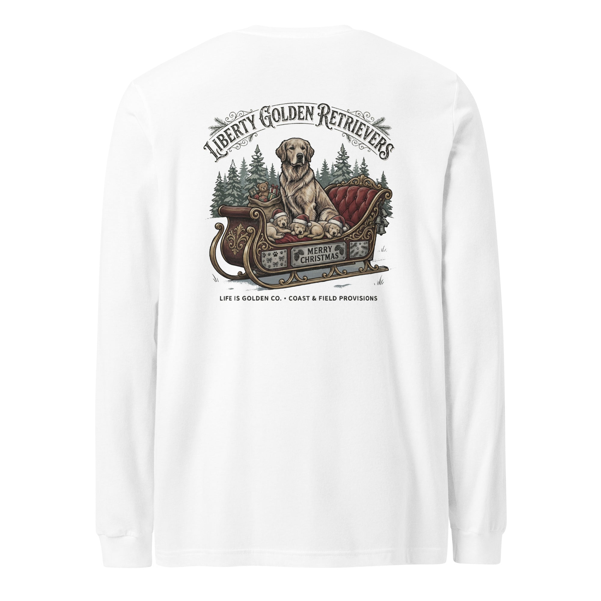 Liberty Goldens Christmas Unisex Long Sleeve Tee
