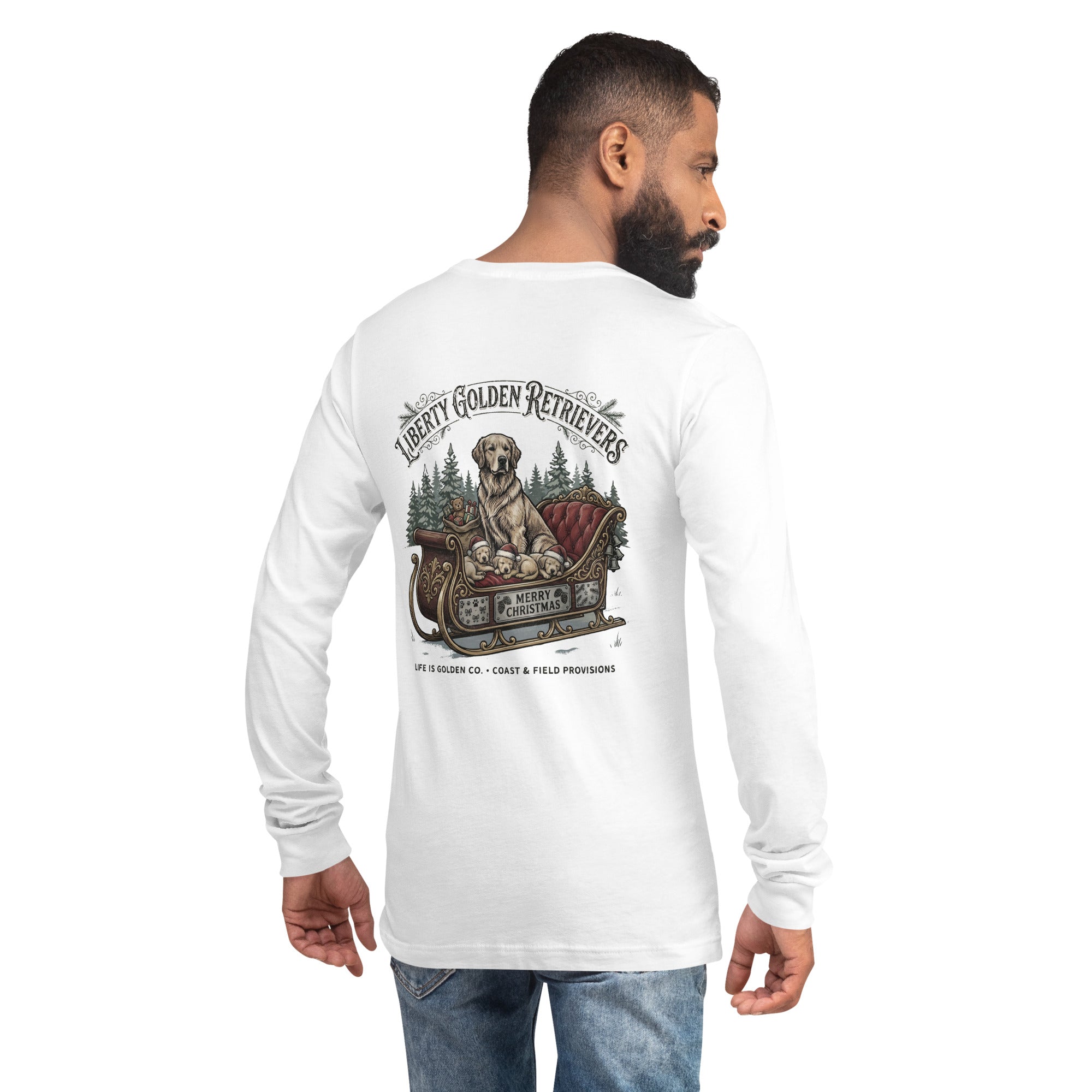 Liberty Goldens Christmas Unisex Long Sleeve Tee