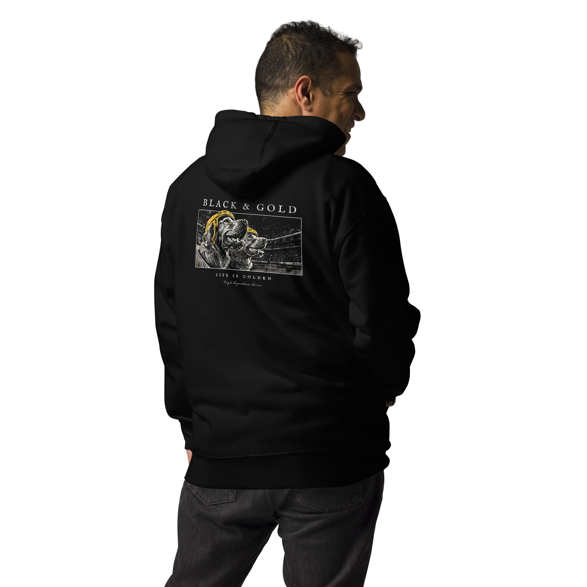 Black &amp; Gold Hoodie